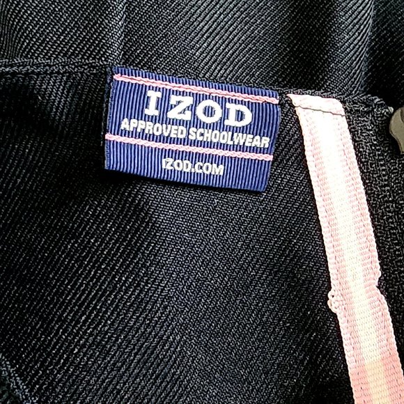 IZOD School Uniform Jumper Dress NWT Large 12 / 14 Regular Navy Blue - Picture 4 of 6